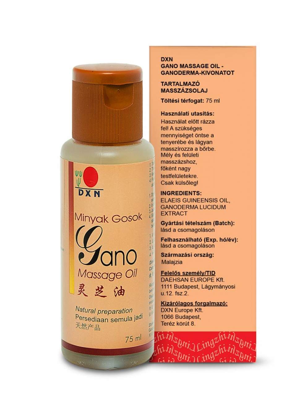 Huile de massage Gano 75 ml
